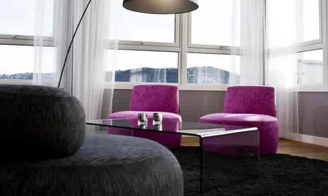 Thon Hotel Panorama suite with natural light for professional small meetings and breakout sessions.