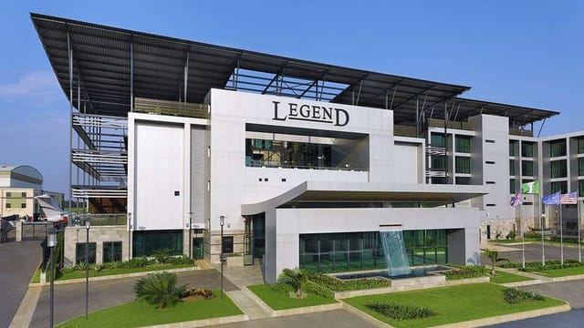 Oranmiyan Hall, Lagos Airport Hotel with cantilevered roof for conference and event venue hosting.