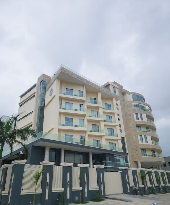 Modern Mosaic Hall exterior at Vintano Hotel, ideal for corporate retreats and business events.