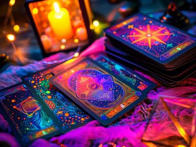 Creative Kids Club fortune teller station with moody lighting for corporate gala and event branding.