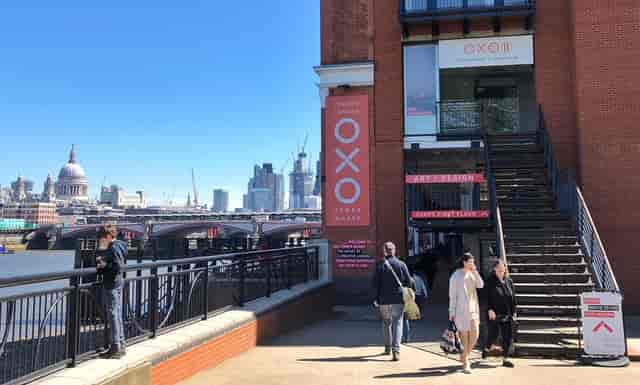 Oxo Tower Wharf exterior with stunning skyline views, perfect for events and meetings.