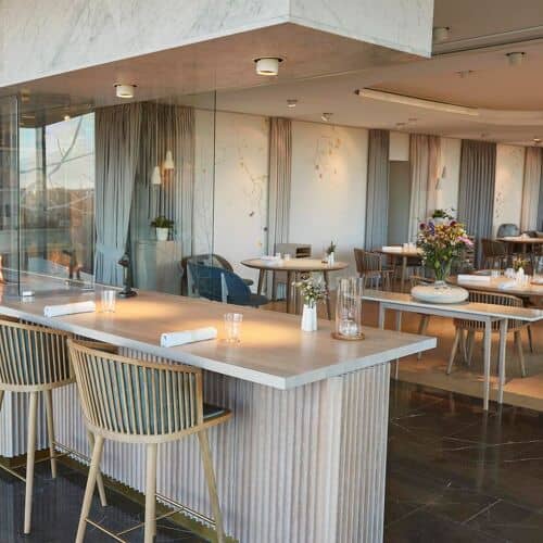 Inspirationskøkkenet at Geranium: light-filled modern venue for corporate events and networking.