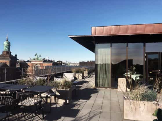 Hotel Ottilia rooftop venue with scenic city views, ideal for upscale cocktail and networking events.