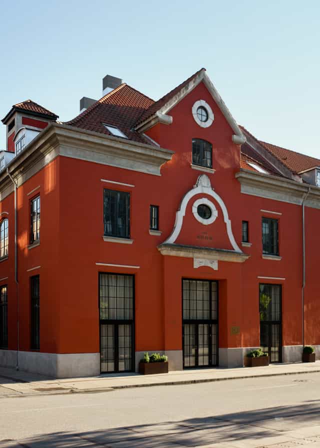 Audo Copenhagen café featuring architectural design for corporate retreats and boutique events.