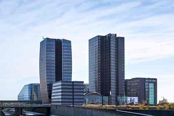 Ballroom at Crowne Plaza Copenhagen Towers: large modern venue for corporate events and conventions.