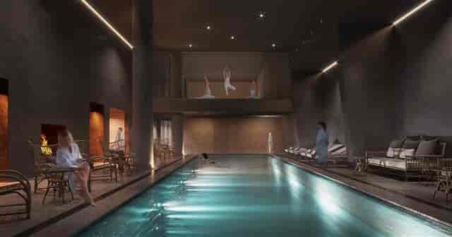 Luxury wellness spa at Scandic Spectrum hotel for executive retreats and incentive travel.