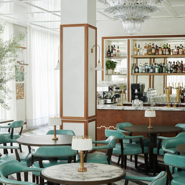 Soho House Copenhagen luxury networking space with plush seating for VIP hospitality events.