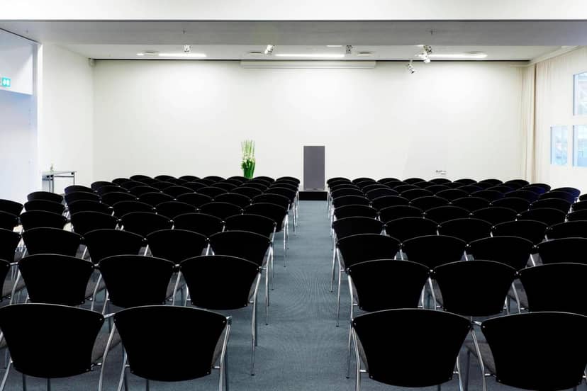 Theater-style meeting room at AC Hotel Bella Sky Copenhagen for corporate events and presentations.