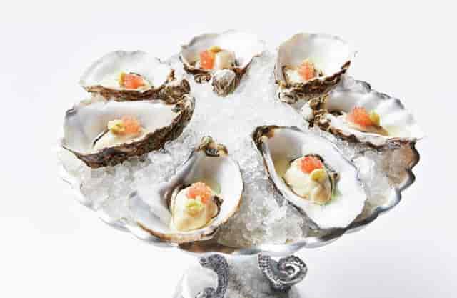 Gourmet seafood hors d'oeuvre for VIP networking and cocktail reception catering.