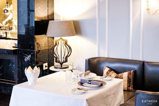 Wine Room at Marchal with elegant table setting for luxury VIP dining and private event hosting.