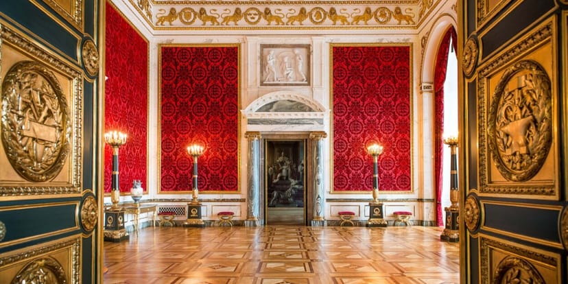 Prestigious Christiansborg Slot reception hall for VIP galas and exclusive product launches.