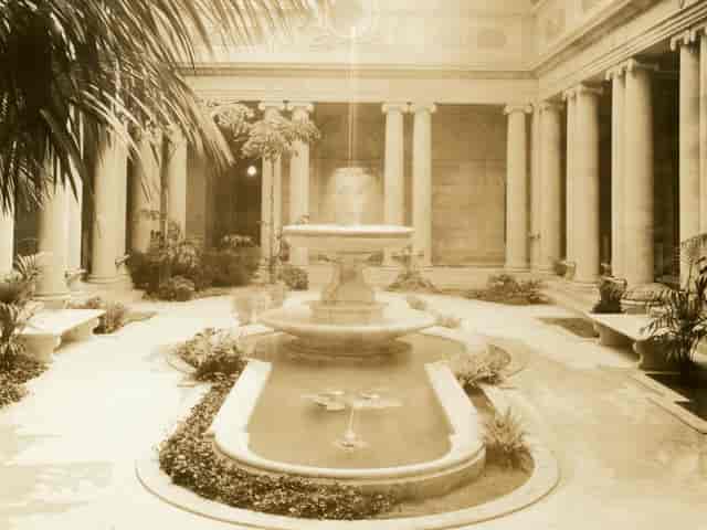 Garden Court at The Frick Collection, ideal for high-end networking events and cocktail receptions.