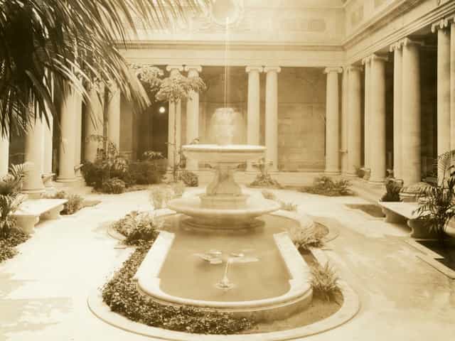 Garden Court at The Frick Collection, ideal for high-end networking events and cocktail receptions.