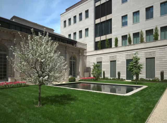 Elegant Garden Court at The Frick Collection for upscale event venue and private dinner.