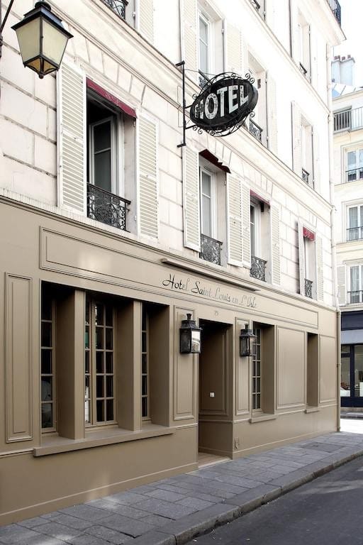 Exterior of Hotel Saint-Louis en l'Isle, Parisian boutique hotel for executive retreats and meetings.