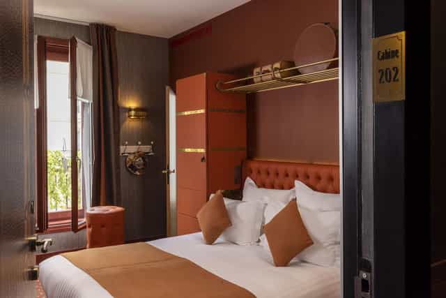 Boutique hotel room at Hôtel Whistler, featuring thematic design for VIP event lodging.