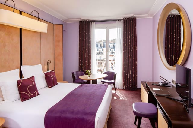 Maison FL hotel suite with workspace, ideal for VIP accommodations and business travel.