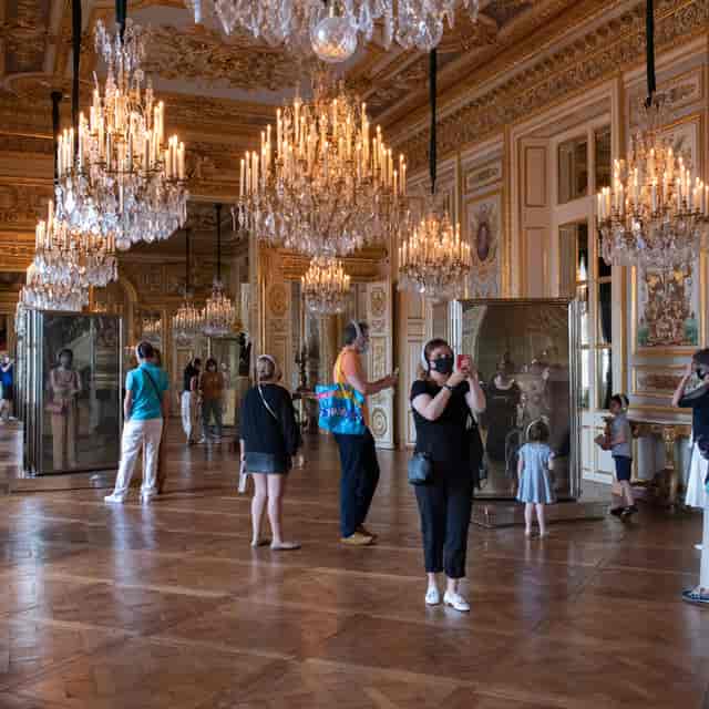 Ornate Loggia at Hôtel de la Marine, historic venue for luxury event and museum tour.