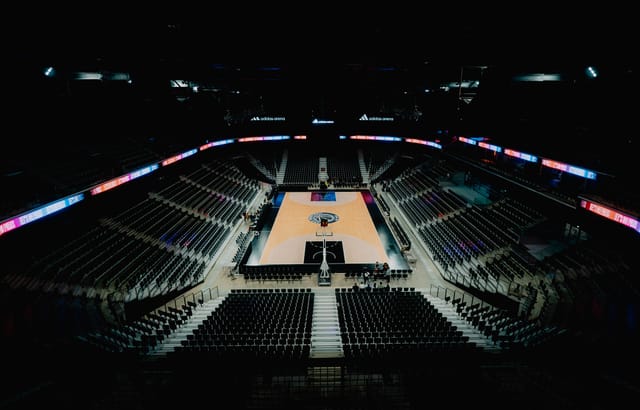 Adidas Arena venue with versatile lighting for large-scale corporate events and concerts.