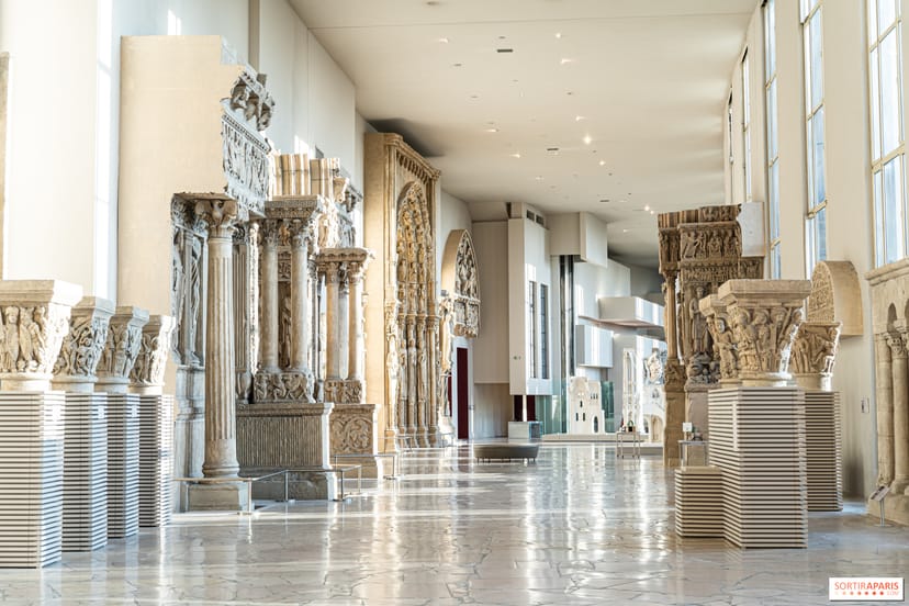 Cité de l'architecture gallery with historic arches for gala and product launch venue.