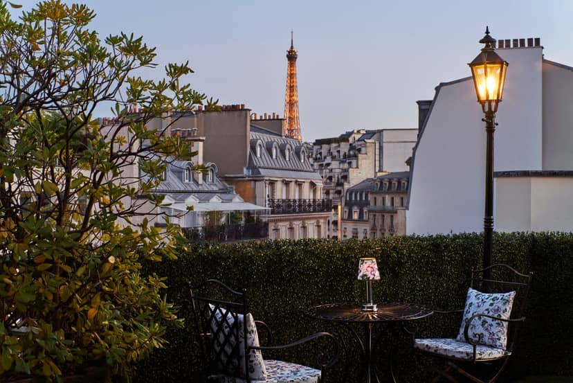 Rooftop Le Marta Paris: Luxury VIP reception and networking event venue.