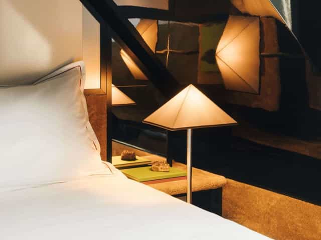 Luxury boutique hotel room at Hôtel Château d'Eau for executive travel and VIP events.