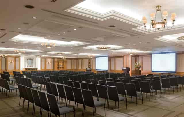 Spacious meeting room at Grand Hyatt Tokyo with elegant decor for corporate events