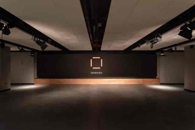 Modern event space in Fulham Pier with sleek design, ideal for corporate conferences.