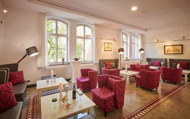 Katharina Bube room, Hotel MutterHaus: lounge seating for networking and cocktail events.