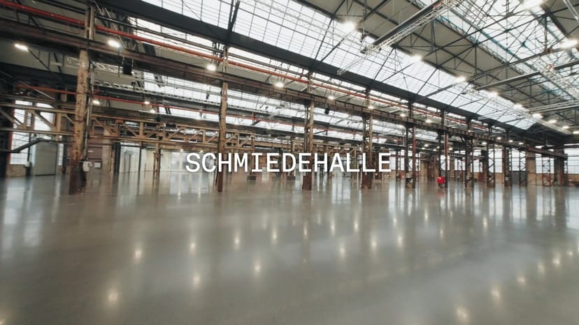 Kaltstahlhalle Areal Böhler industrial venue for large-scale production and exhibitions.
