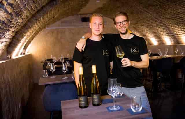 Vaulted wine cellar venue for boutique corporate networking events and tastings.