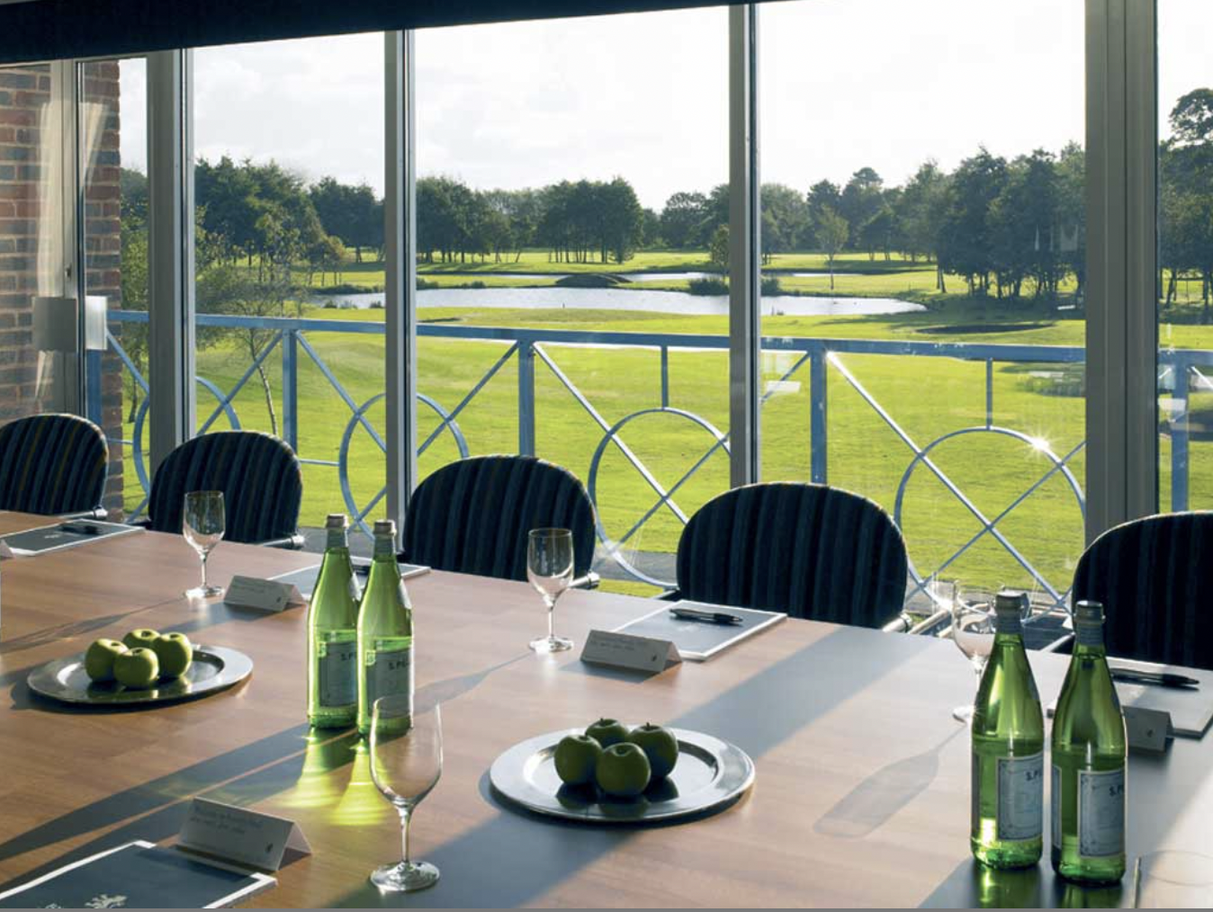 Links Suite at Formby Hall with large windows, perfect for meetings and events. - Banner