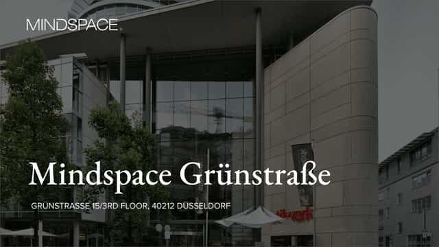 Modern Mindspace Düsseldorf business center, professional meeting space and office rental.