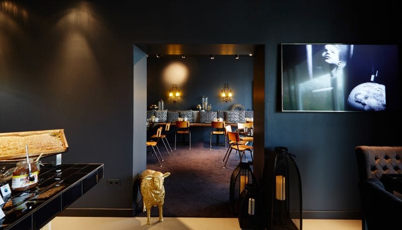Sophisticated Hotel Medo lounge for VIP networking and intimate corporate events.