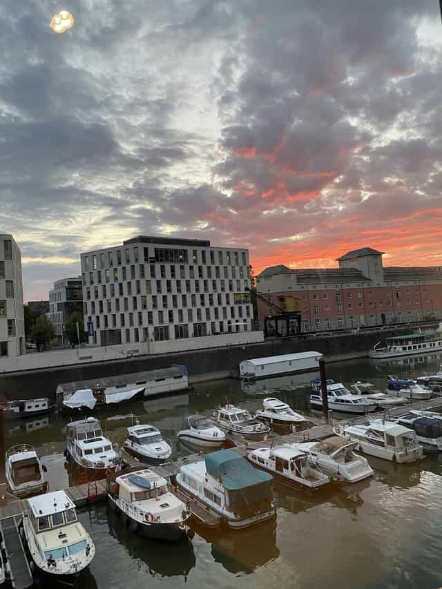 Ox & Klee sunset waterfront venue for evening networking reception.