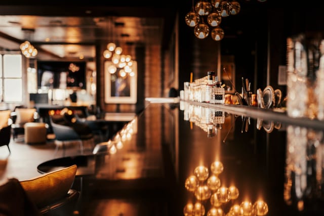 High-end lounge at Legend Hotel for VIP receptions and executive networking events.