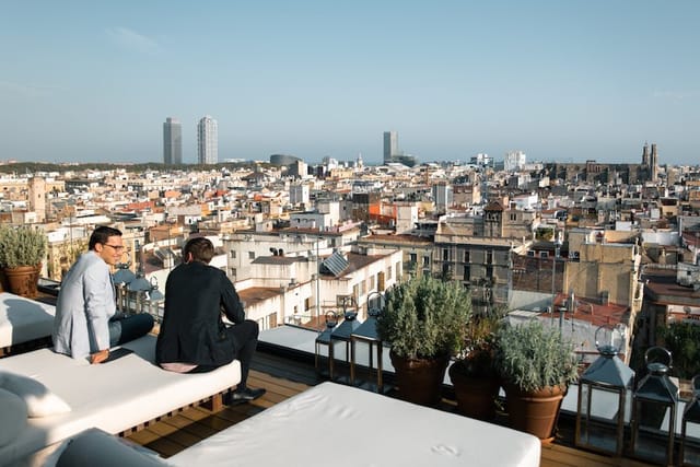 Rooftop venue at The Barcelona EDITION featuring panoramic city views for executive retreats.