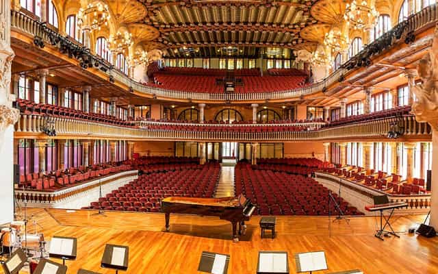 Palau de la Música Catalana auditorium for awards galas and plenary sessions.