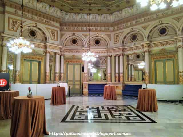 Saló dels Miralls ballroom with ornate mirrors, ideal for luxury cocktail receptions and galas.