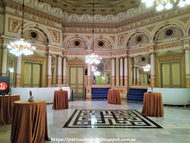 Saló dels Miralls ballroom with ornate mirrors, ideal for luxury cocktail receptions and galas.