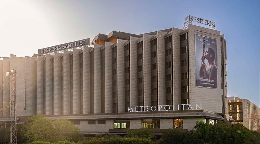 Hesperia Sant Just hotel interior for corporate conferences and business meetings.