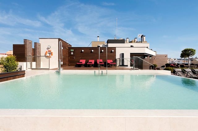 The Corner Rooftop with infinity pool for premium cocktail receptions and networking events.