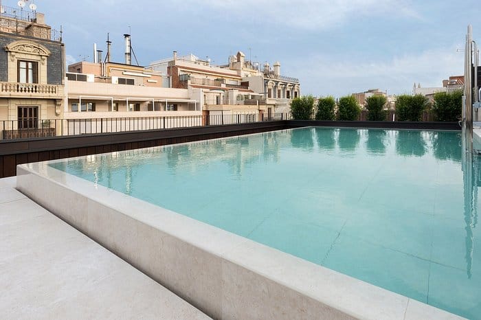 The Corner Rooftop pool, upscale venue for evening cocktail receptions and VIP incentive retreats.