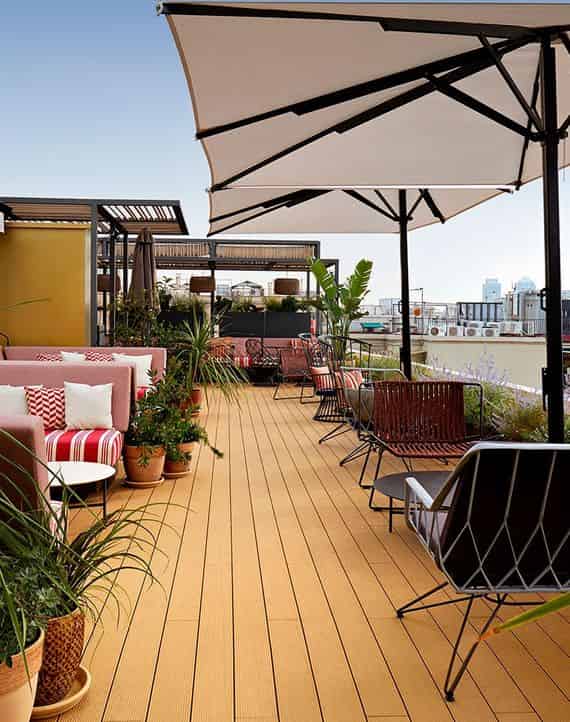 Rooftop terrace