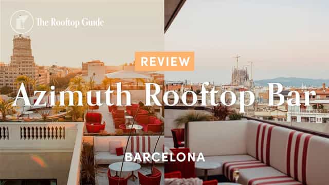 Azimuth Lounge Barcelona: Rooftop venue with iconic city views for corporate networking and events.