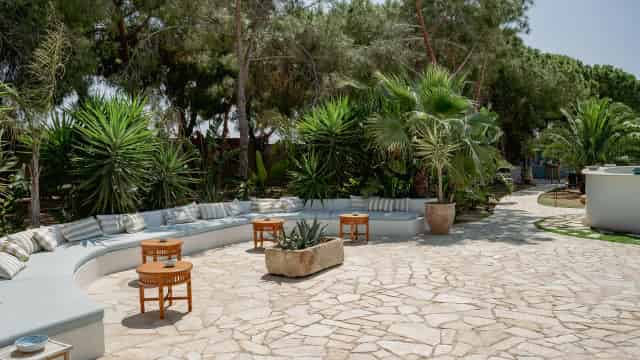 Open-air dinner area
