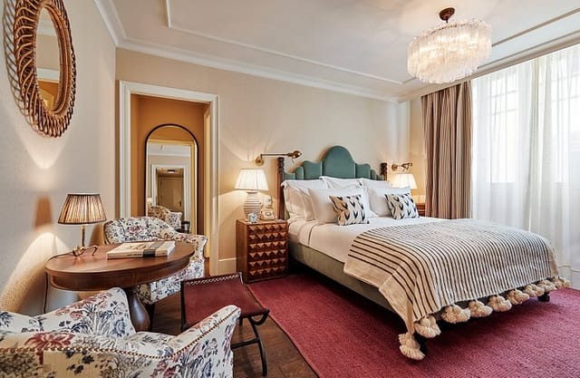 Green Room at Soho House Barcelona: boutique hotel suite for VIP speakers and event planning.