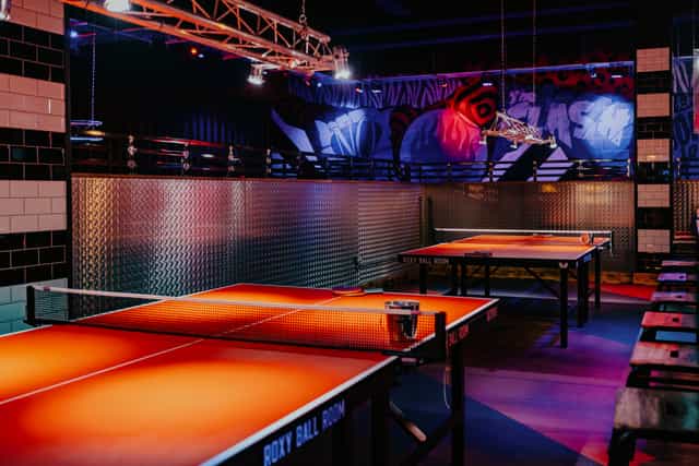 Roxy Ball Room Leicester tournament area for corporate team building and social gaming events.