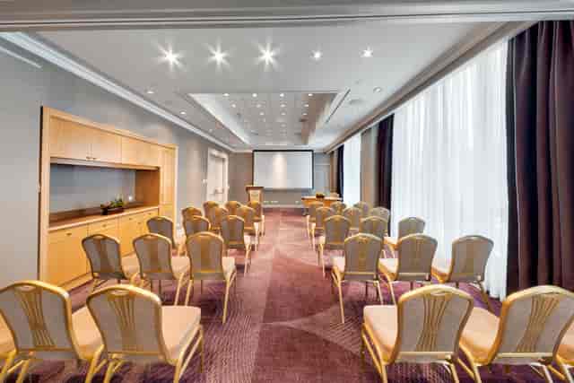 Theater-style conference room at Sheraton Grand Warsaw for professional business meetings and events.