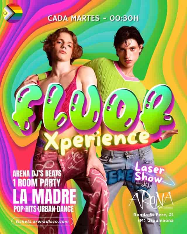 LGBTQ+ friendly Grupo Arena disco club with vibrant nightlife energy and youth party vibe.